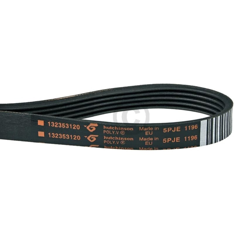 foto del prodotto cintura a costola 1196pj6e compatibile con aeg 132353120 0 per asciugatura per lavatrice