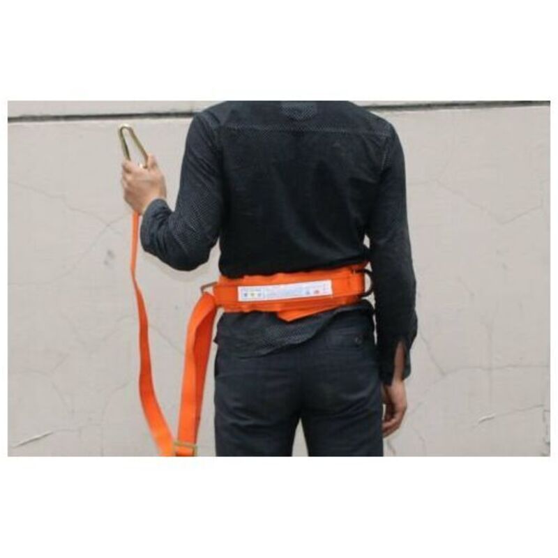 foto del prodotto cintura di sicurezza con cordino regolabile, imbracatura da arrampicata per edilizia, dispositivi di protezione individuale, protezione anticaduta