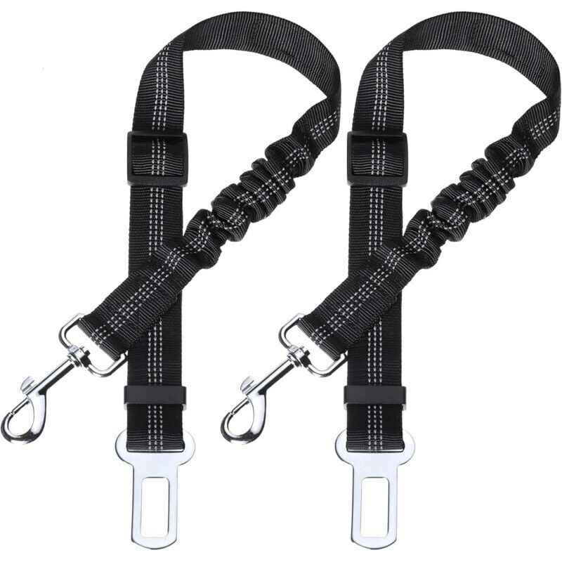 foto del prodotto cintura di sicurezza per cani con ammortizzatore elastico e moschettone resistente, cintura regolabile per cani, massimo livello di sicurezza per