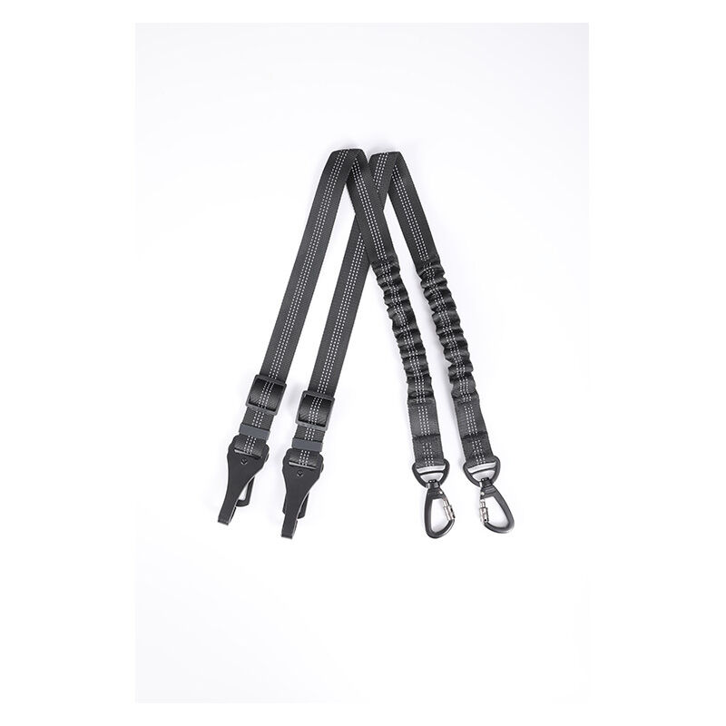 foto del prodotto cintura di sicurezza per cani, guinzaglio regolabile con barra di sicurezza antiurto per tutti gli animali domestici, cani e gatti, in nylon nero, 2