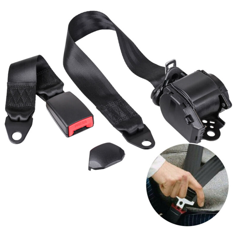 foto del prodotto cintura di sicurezza regolabile a 3 punti cintura di sicurezza universale per auto cintura di sicurezza telescopica automatica per camion go kart