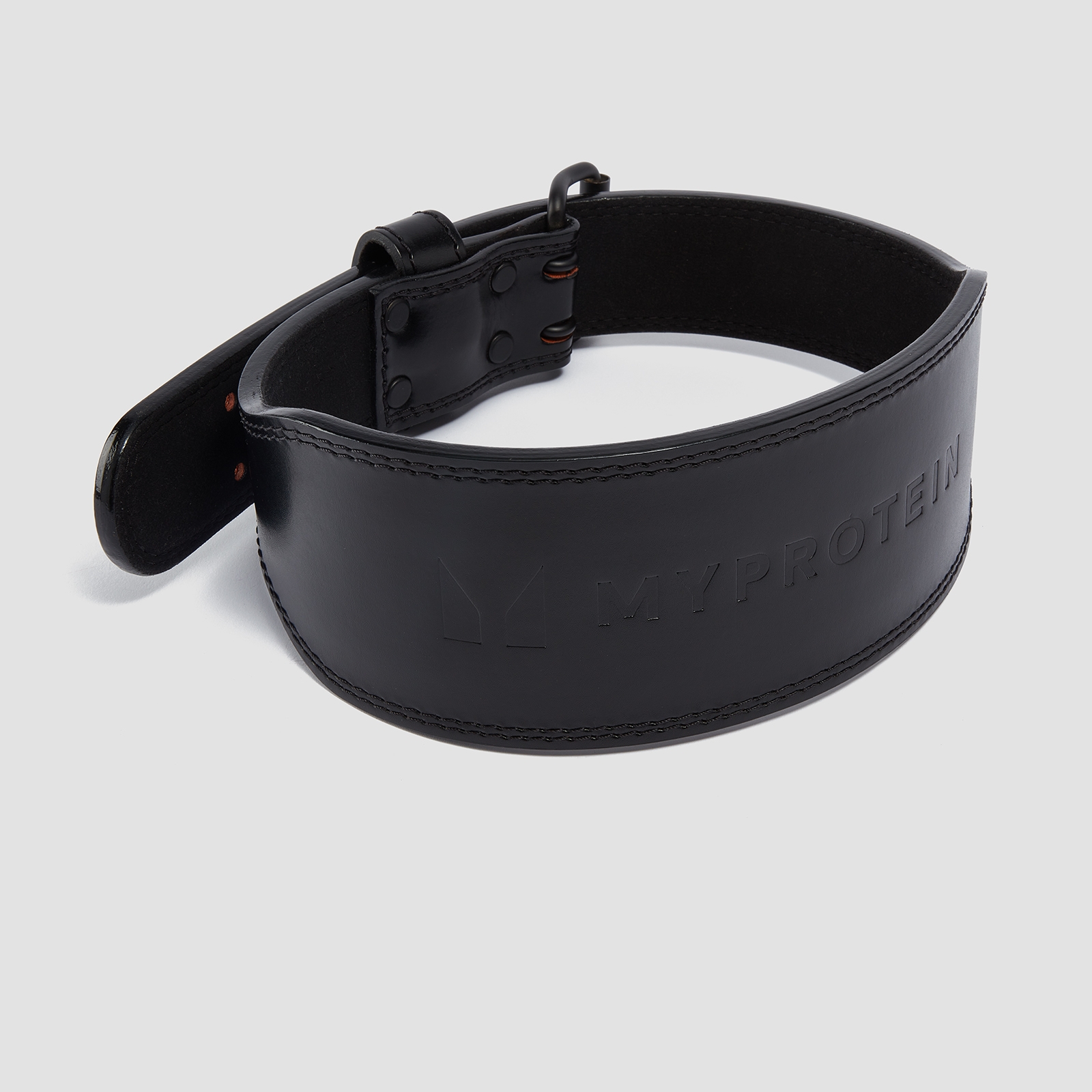 foto del prodotto cintura sollevamento pesi in pelle myprotein nera medium 27 36 inch 