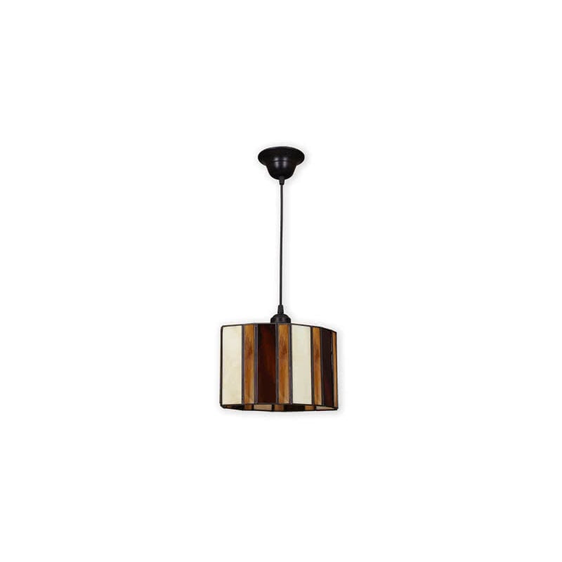 foto del prodotto ciondolo alqueria 1xe27 nero beige marrone regx22x28 cm