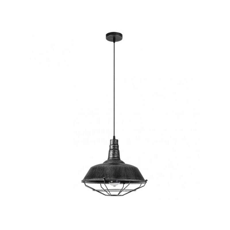 foto del prodotto ciondolo flamenco 1xe27 rustico argento regx36x36 cm