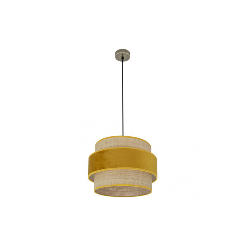 foto del prodotto ciondolo kings 1xe27 pelle naturale yolk regx40x40 cm