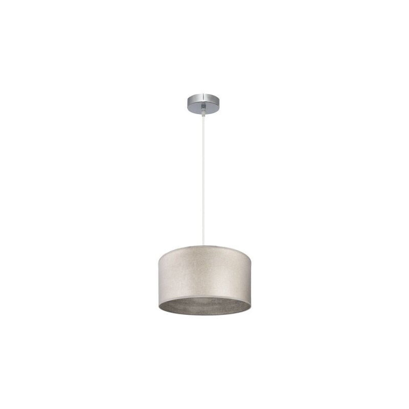 foto del prodotto ciondolo tania 1xe27 nichel/legno grigio regx30x30 cm