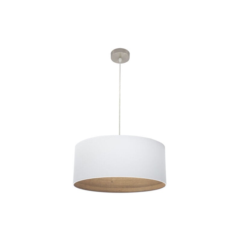 foto del prodotto ciondolo tatiana 1xe27 nichel bianco mad.clear regx50x50 cm fabrilamp