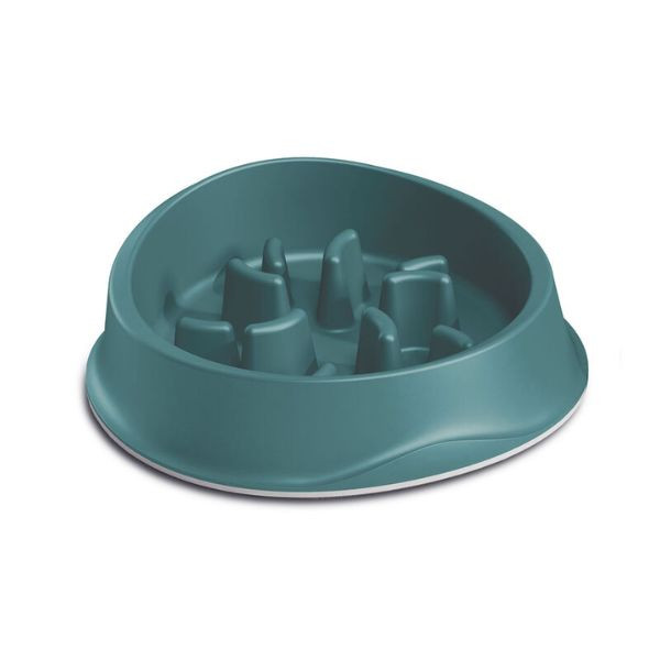 foto del prodotto ciotola anti ingozzamento slow food trendy petup verde capacit 1l 1 ordine scegli lo sconto bzr5 bzr20 200 punti fedelt 