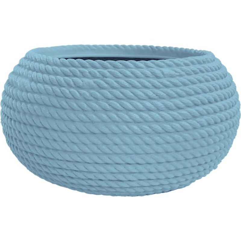 foto del prodotto ciotola bali colore polvere 40x21 cm - vaso decorativo effetto corda