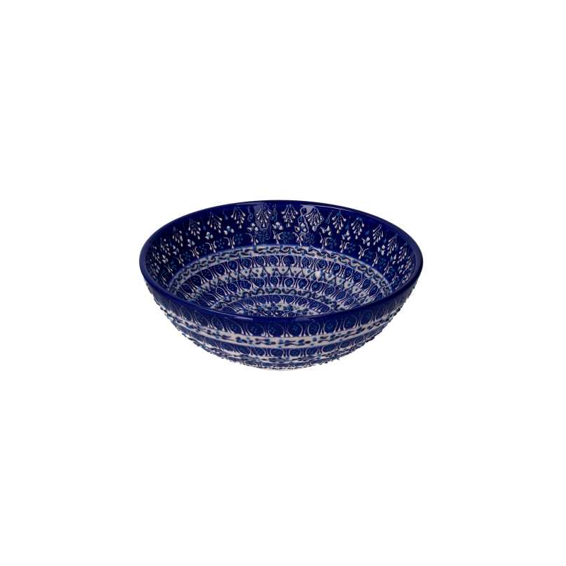 foto del prodotto ciotola ceramica blu tondo cm 20h13