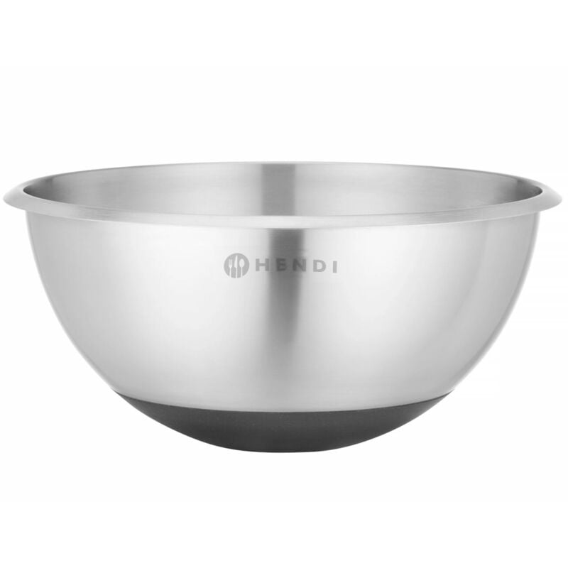 foto del prodotto ciotola da cucina in acciaio con base in silicone e misurino, 6 l, diametro 330 x 155 mm
