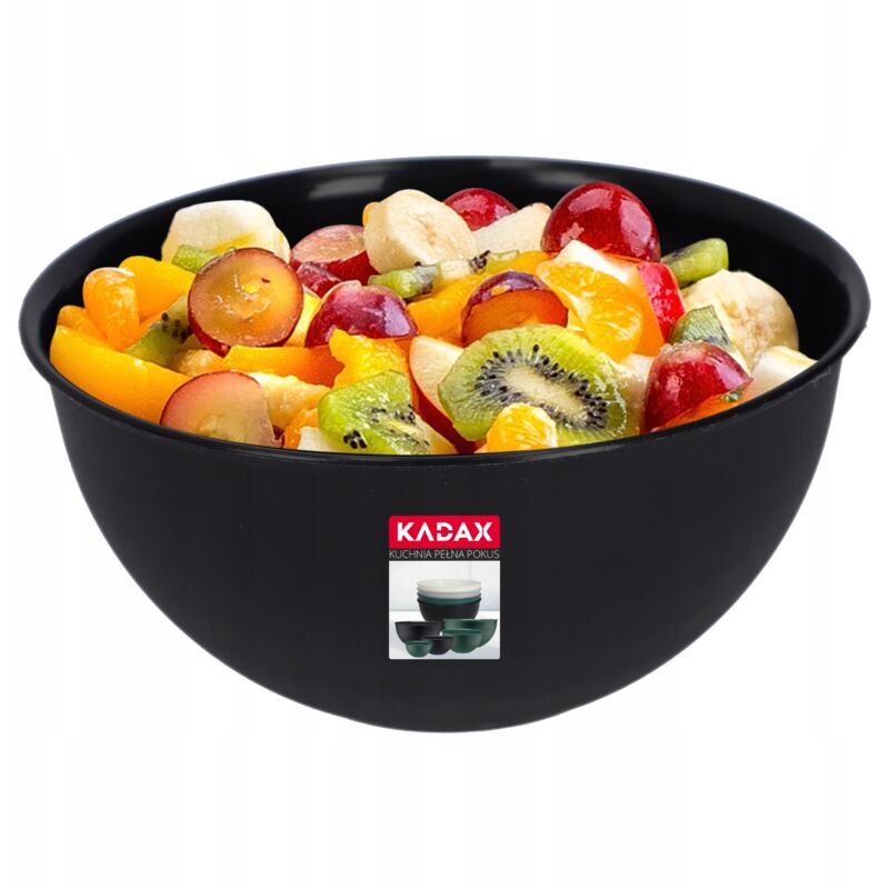 foto del prodotto ciotola da cucina in plastica per insalate 1 l antracite kadax