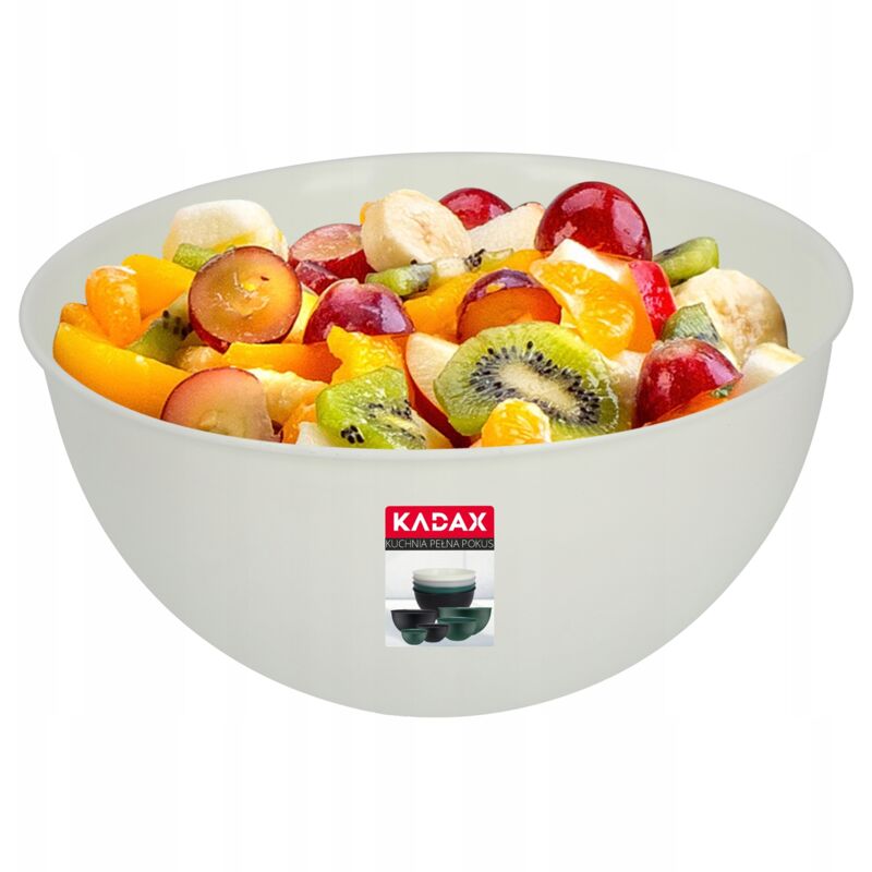 foto del prodotto ciotola da cucina in plastica per insalate 2 l, crema kadax