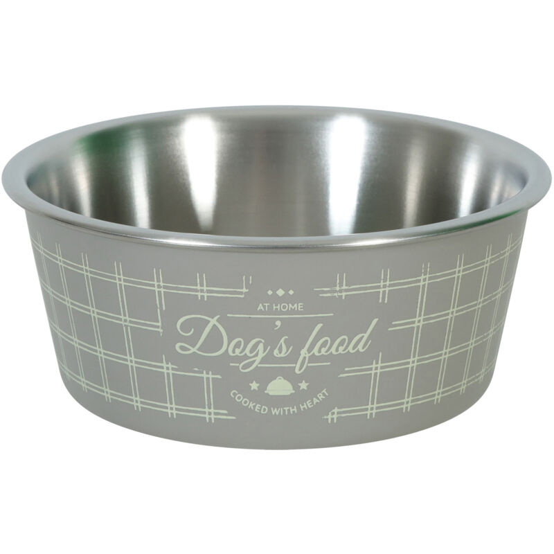 foto del prodotto ciotola in acciaio inox antiscivolo per cani zolux 400 ml