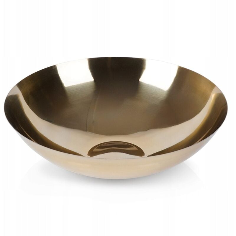 foto del prodotto ciotola in acciaio inox colore oro 27 cm