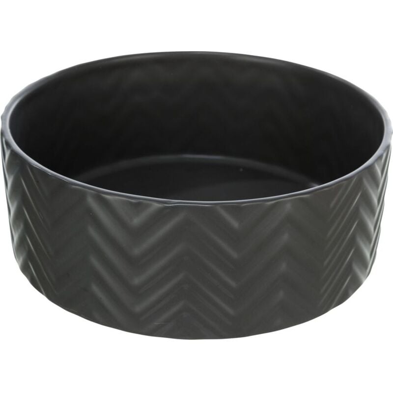 foto del prodotto ciotola in ceramica 1.6l diametro 20cm colore nero opaco
