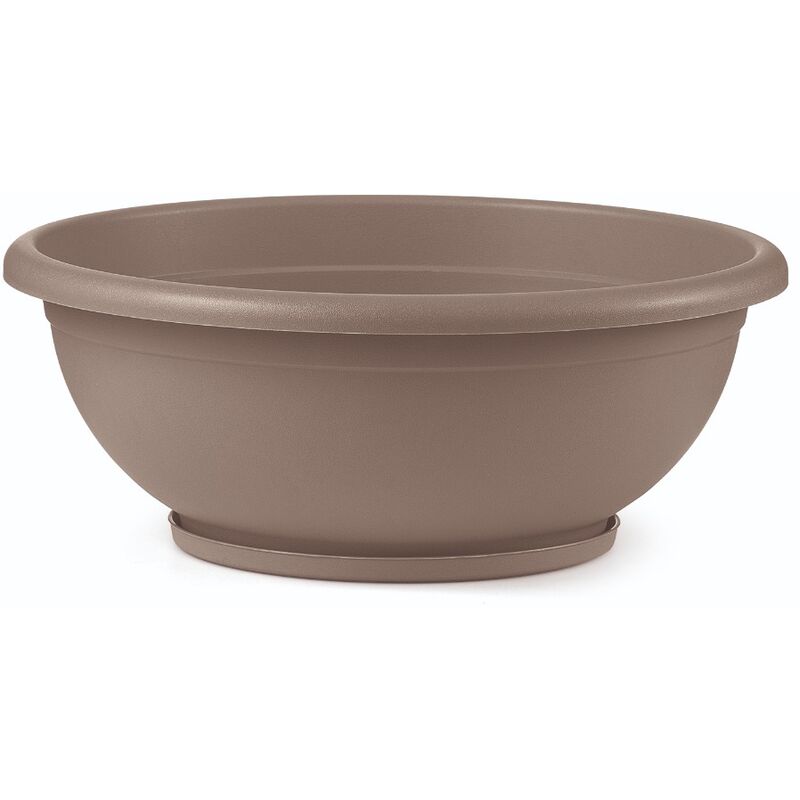 foto del prodotto ciotola naxos d.60 cm con sottovaso avana - veca