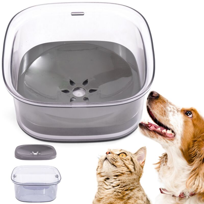 foto del prodotto ciotola per acqua per animali domestici senza schizzi, cane gatto, rallentamento senza fuoriuscite
