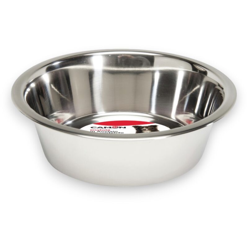 foto del prodotto ciotola per cani e gatti in acciaio inossidabile camon 11 cm 400 ml
