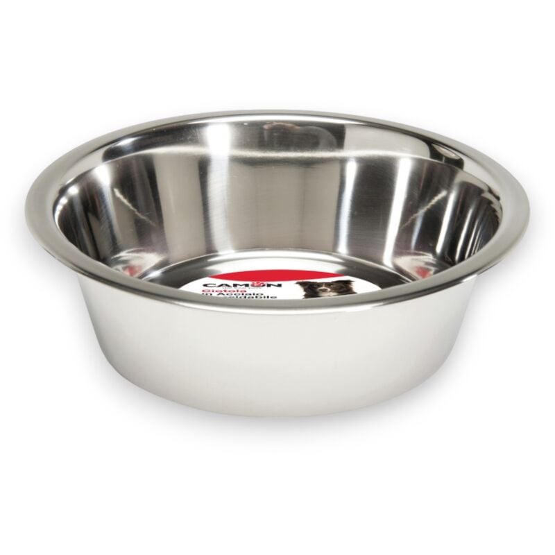 foto del prodotto ciotola per cani e gatti in acciaio inossidabile camon 9 cm 250 ml