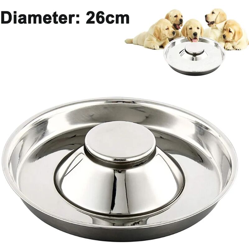 foto del prodotto ciotole per cani in acciaio inossidabile per cuccioli, ciotola per cuccioli per nutrire cibo e acqua, ciotola per cibo per animali domestici, ciotola
