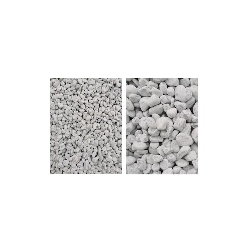 foto del prodotto ciottoli bianco carrara cf20kg 15 25mm