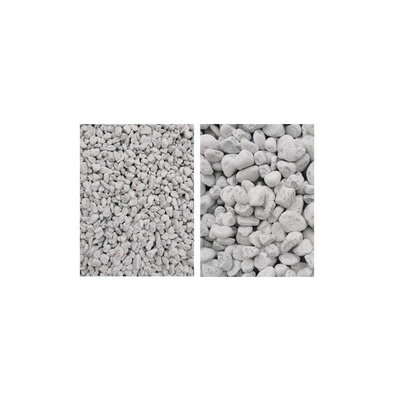 foto del prodotto ciottoli bianco carrara cf20kg 25 40mm