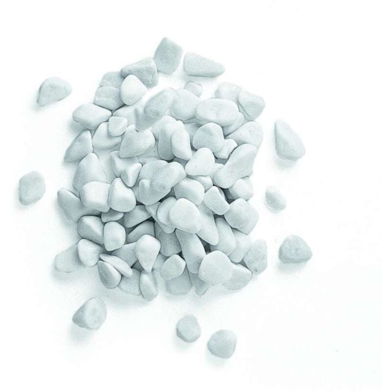 foto del prodotto ciottoli di marmo bianco carrara decorazione giardino 20 kg
