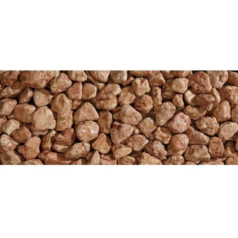 foto del prodotto ciottoli di marmo rosso verona decorazione giardino 20 kg