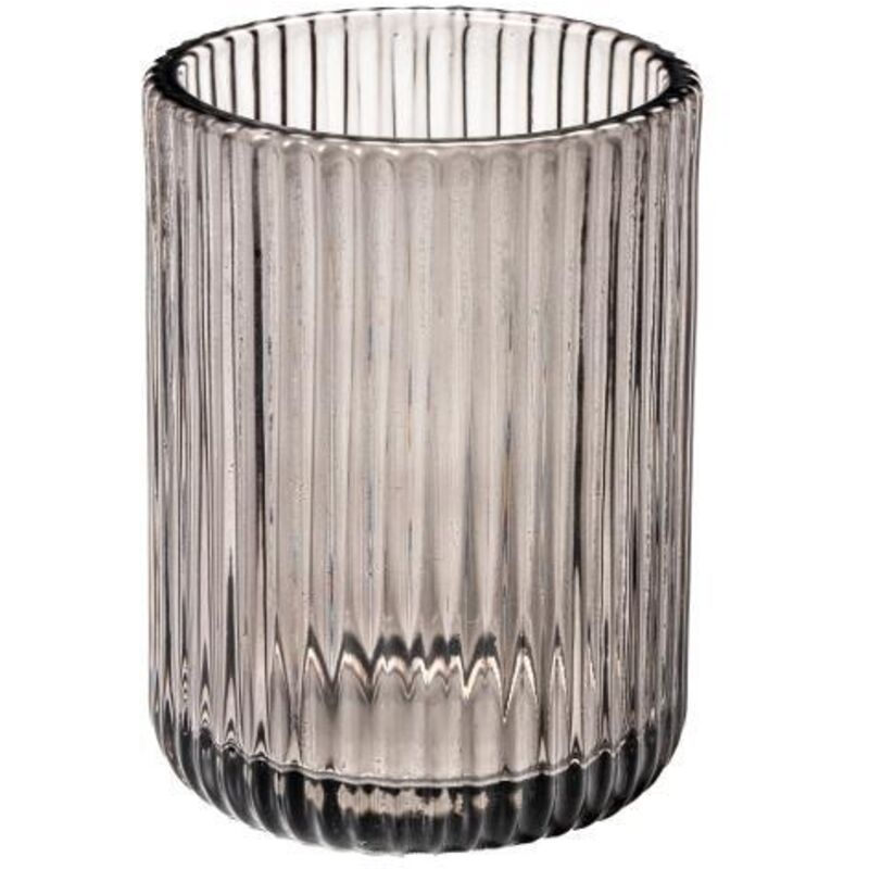 foto del prodotto cipi bicchiere portaspazzolini in vetro jubilee nero