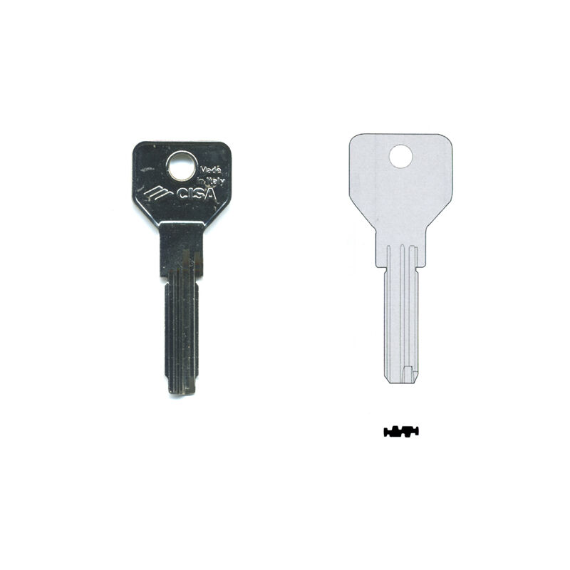 foto del prodotto cisa 00670 01 0 chiave asix 6 perni