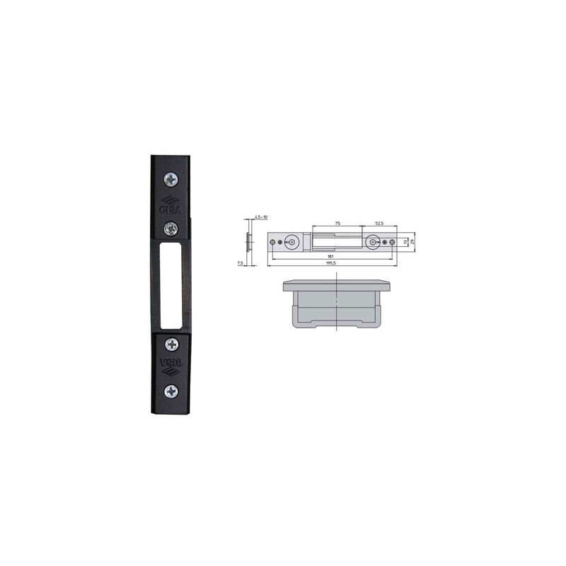 foto del prodotto cisa 06465 52 0 contropiastra met regol