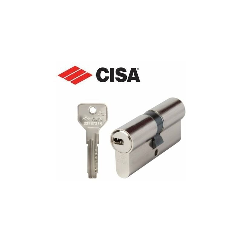 foto del prodotto cisa 0e300 cilindri profilo europeo asix cilindro sagomato nichelato da infilare