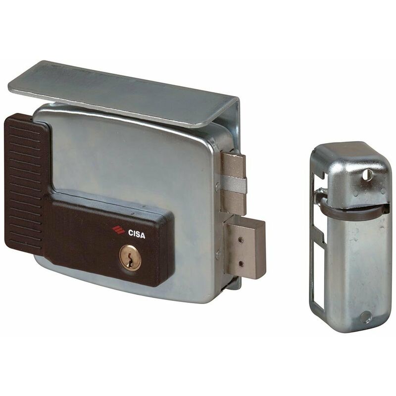 foto del prodotto cisa 11761 elettroserratura per cancello cilindro interno ed esterno fisso scrocco 2 mandate entrata 60 mm mano destra