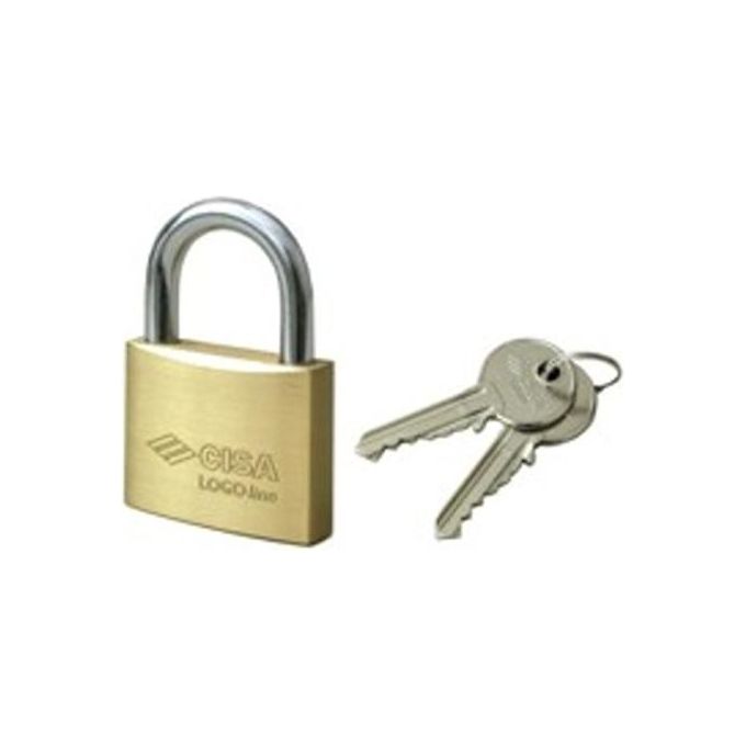 foto del prodotto cisa 21010-50-0 lucchetto logo ottone mm 50