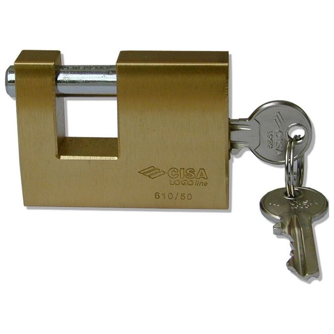 foto del prodotto cisa 21610-63 lucchetto logo serratura ottone