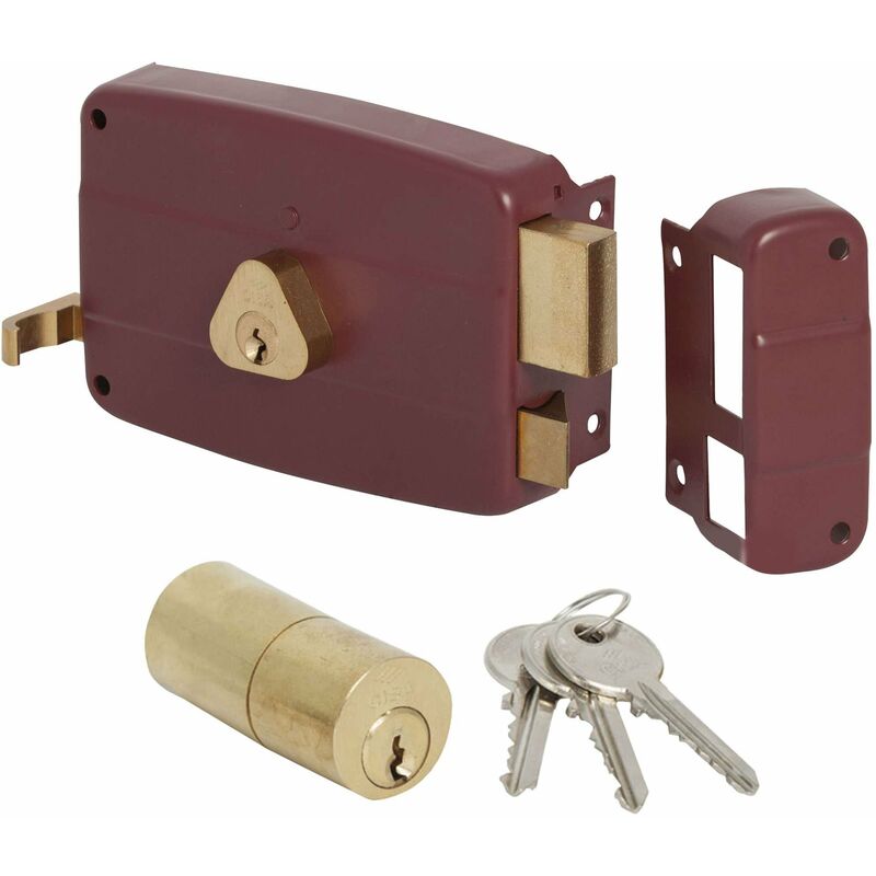 foto del prodotto cisa 50121 70 mm sx serratura appl. legno cil. fisso
