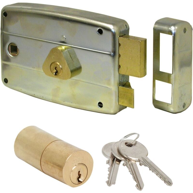 foto del prodotto cisa 50571 60 mm sx serratura appl. ferro quadro man.
