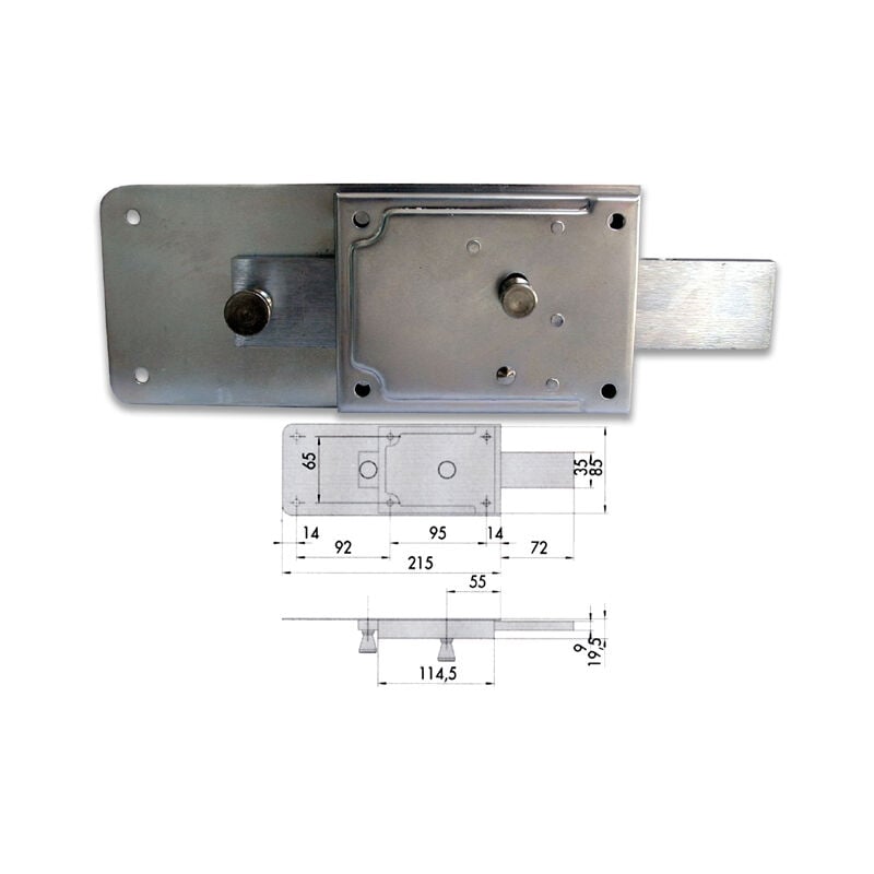 foto del prodotto cisa 55254 50 1 serratura ferrogl cil fis dx