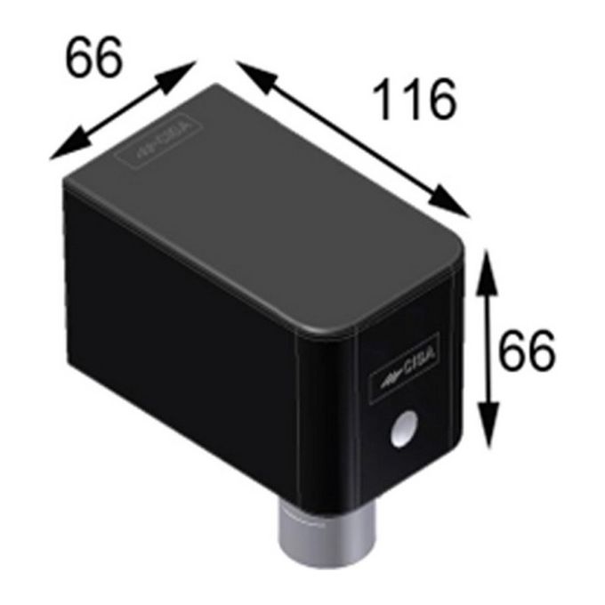 foto del prodotto cisa c1310-01-0 chiudicancello nero