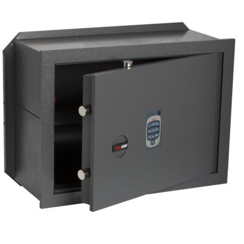 foto del prodotto cisa cassaforte da muro elettronica art. 82710 chiusura con combinatore mm. 420x200x300 h