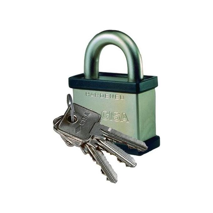 foto del prodotto cisa lucchetto in acciaio arco normale 55 mm
