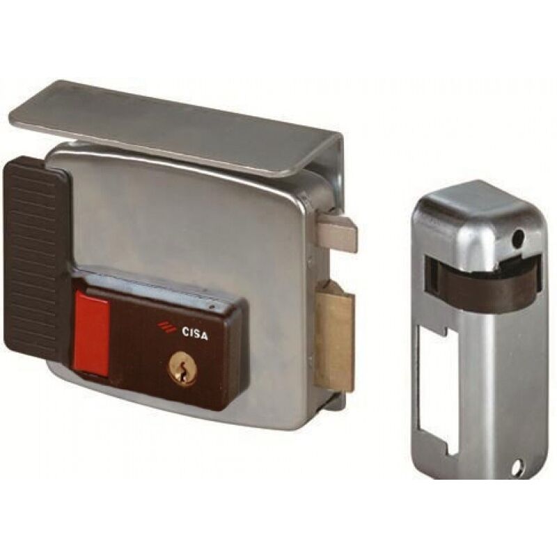 foto del prodotto cisa serratura 11731 80 sx con tetto elettrica da applicare per ferro