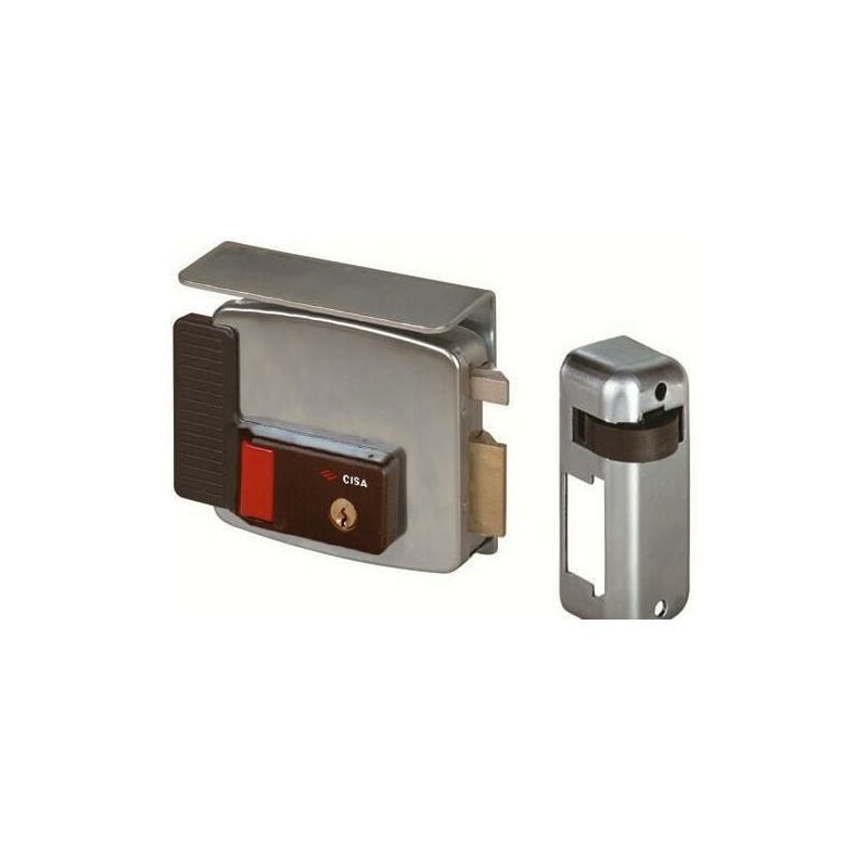 foto del prodotto cisa serratura 11731n 80 dx elettrica da applicare c tetto per ferro