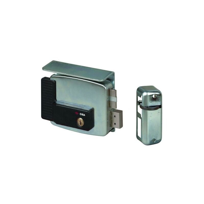 foto del prodotto cisa - serratura metallo applicare elettrica 11761 1: e.mm 80 dx