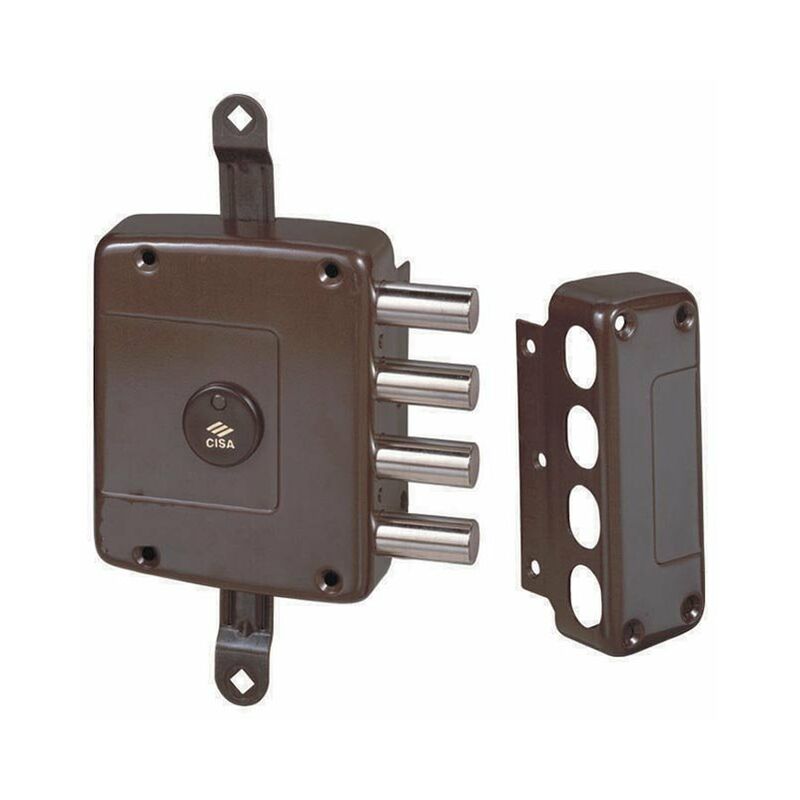 foto del prodotto cisa serratura senza aste con triplice chiusura 4 catenacci comando interno con chiave mano sinistra entrata 60 mm 57162.60.1
