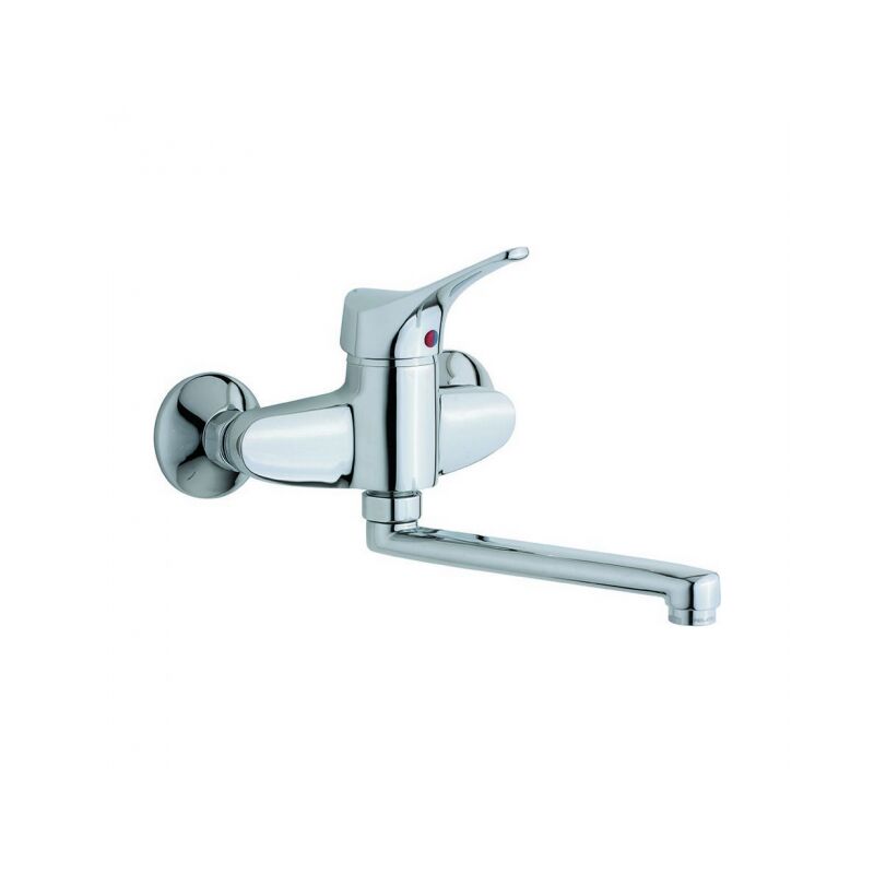 foto del prodotto cisal miscelatore monocomando lavello a parete in ottone cromato mito 3