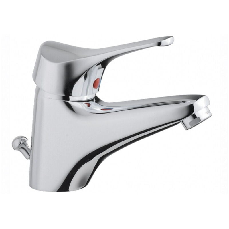 foto del prodotto cisal rubinetto miscelatore cromo monocomando lavabo bagno wc mito 3 cr 51021