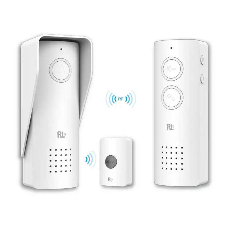 foto del prodotto citofono campanello senza fili wireless rf interofono parla ascolto a batterie rl 0518l