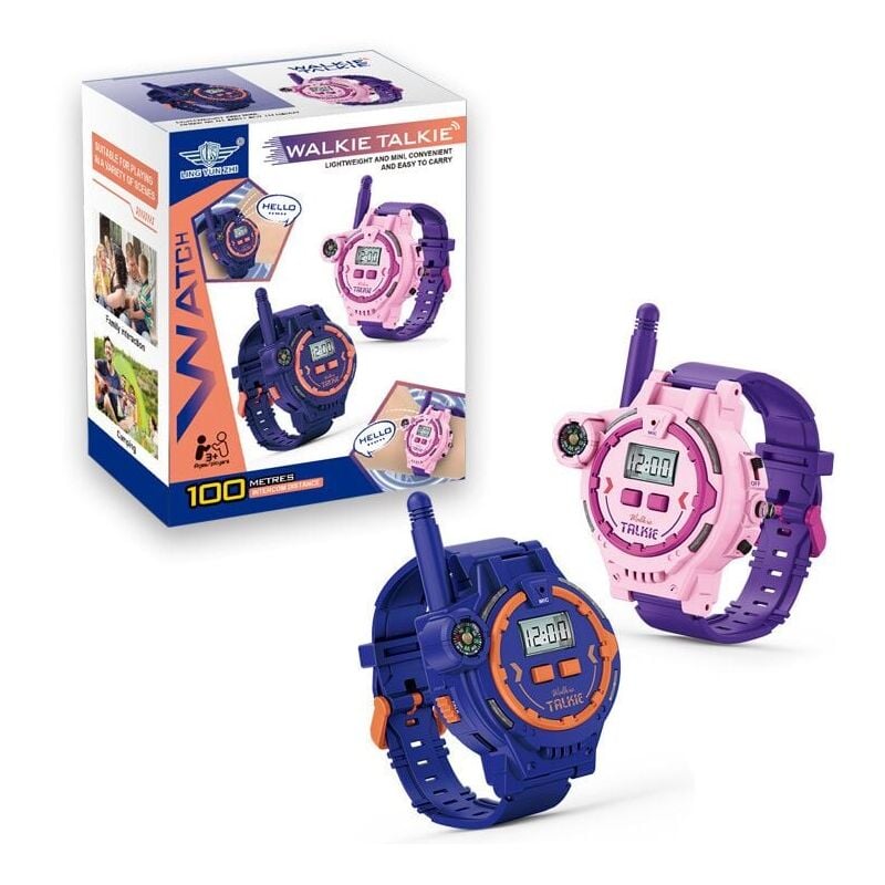 foto del prodotto citofono e videocitofono, orologio giocattolo per chiamate di gioco, dialogo a lunga distanza, orologio walkie talkie per chiamate di ricarica usb ad